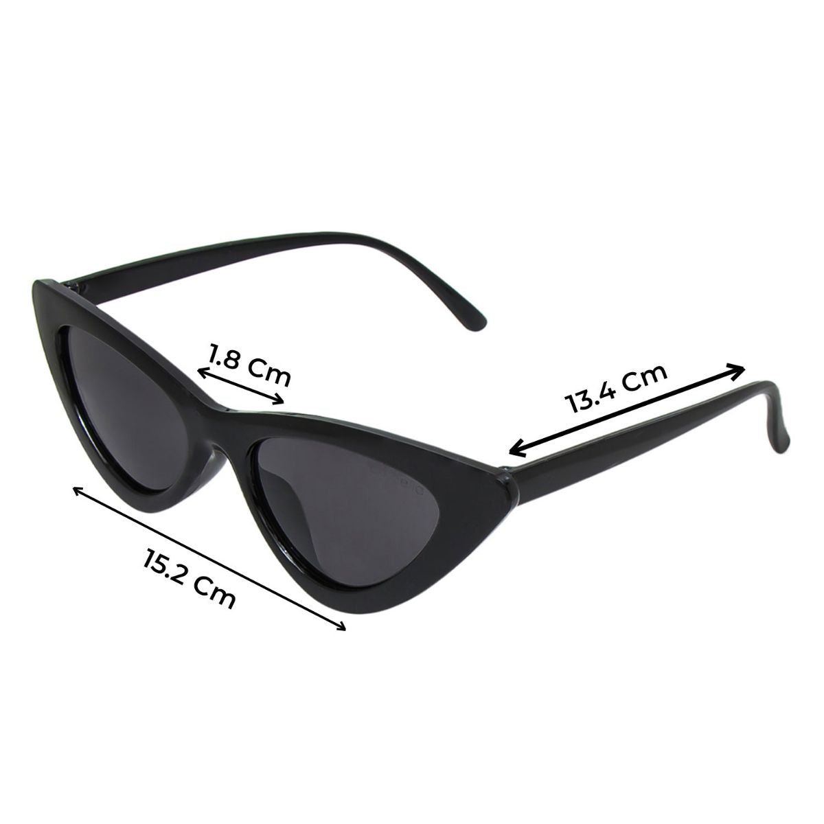 Forever Trendy Black Cat Eye Sunglasses