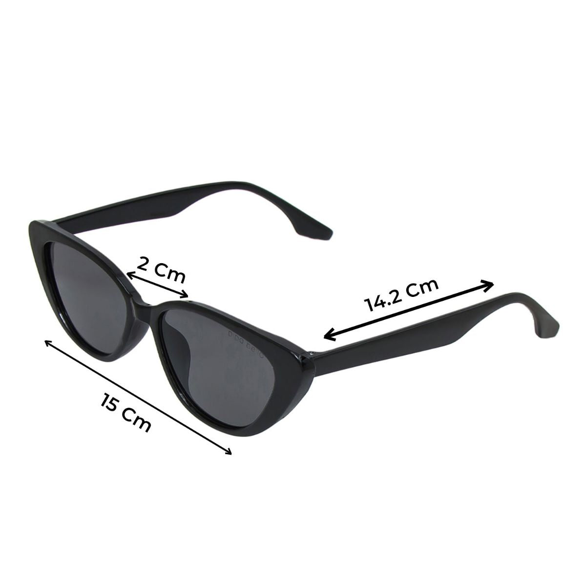 Always In Style Black Wayfarer Sunglasses with Brown Lens