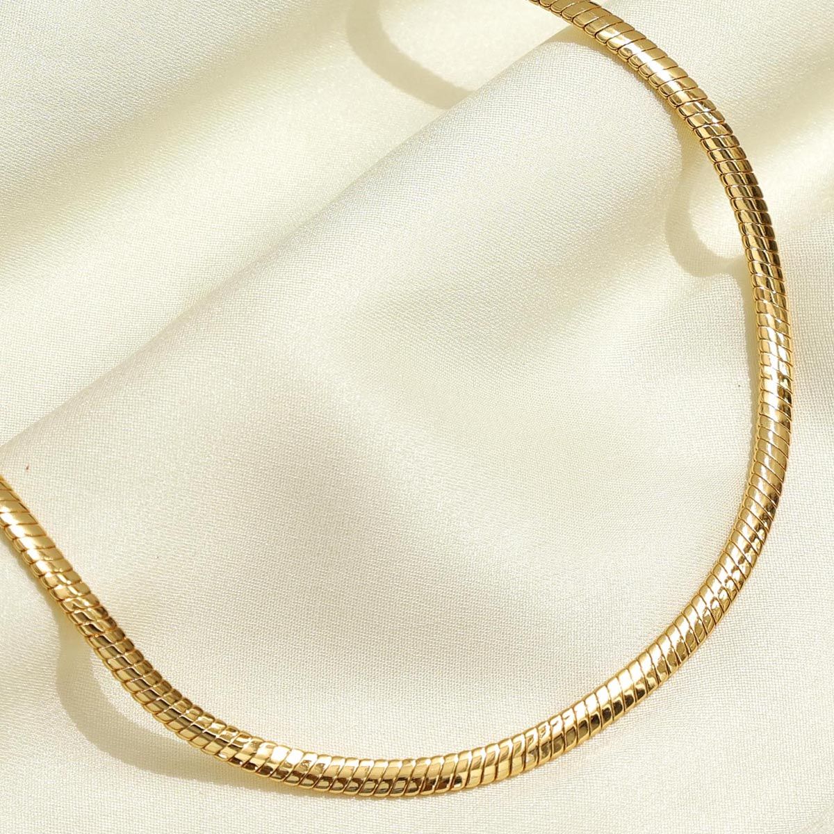 Pipa Bella Gold-Plated Sleek Snake Chain