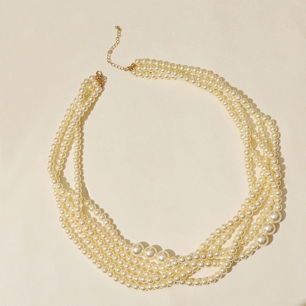 5 STRAND MULTI FAUX PEARL NECKLACE & EARRING SET – Lisa D Jewelry &  Accessories