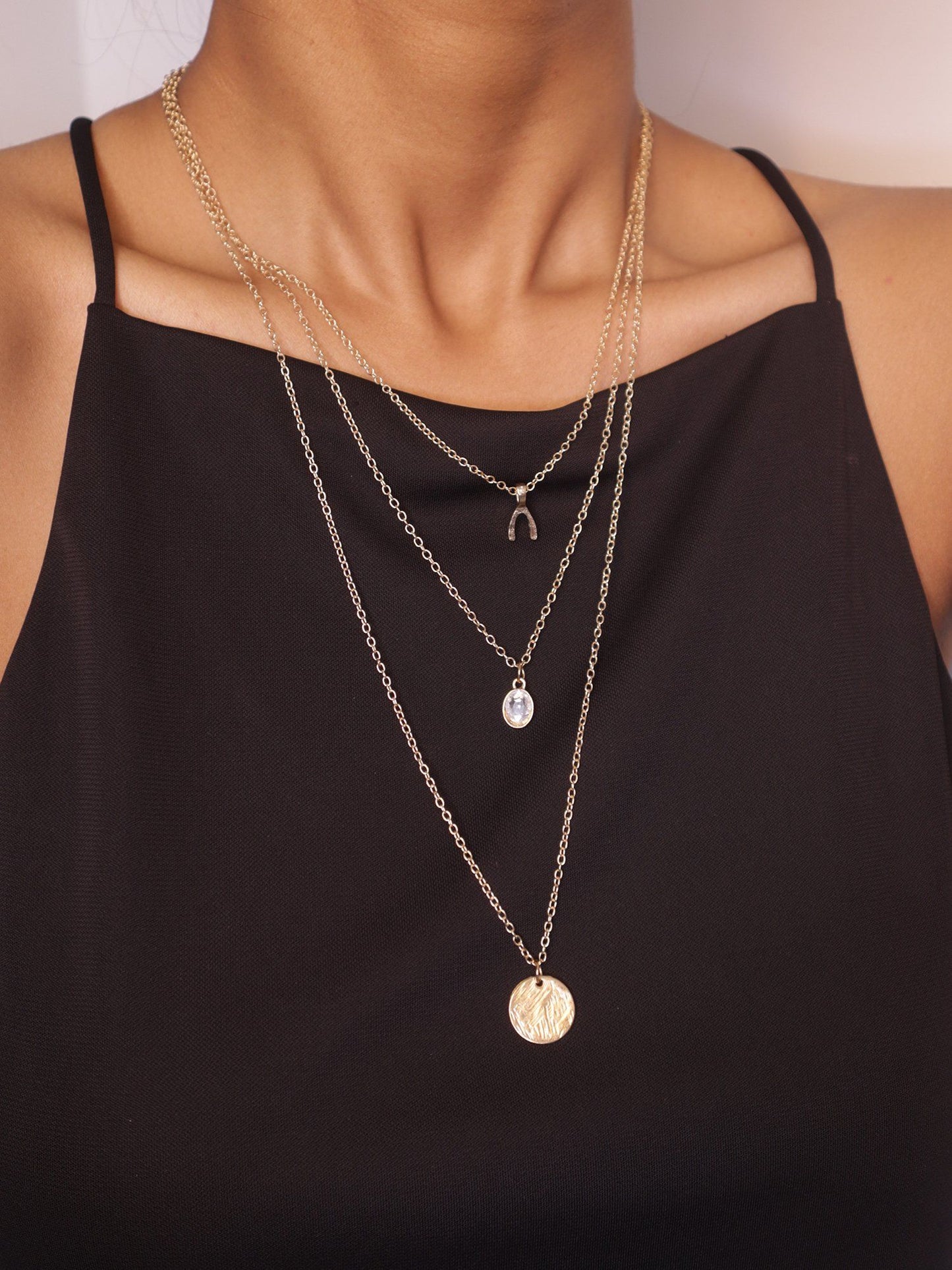 Minimal Layered Gold Plated Necklace