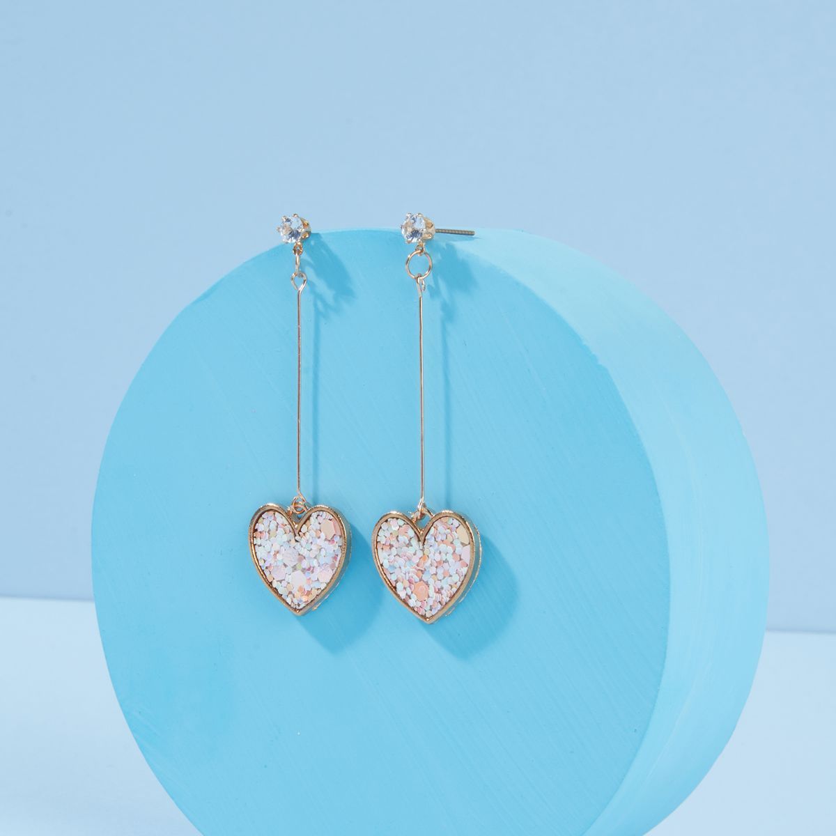 Pipa Bella by Nykaa Fashion Minimal Pink Heart Enamel Earrings