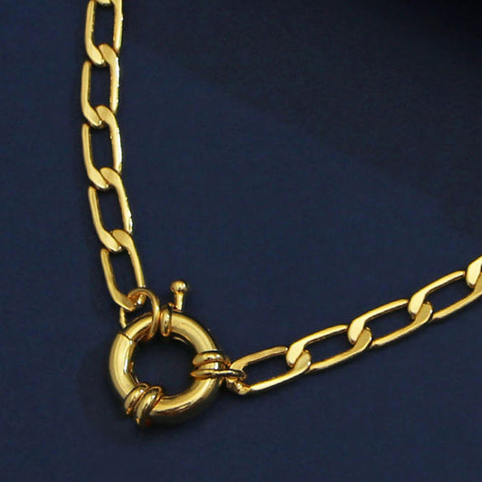 Pipa Bella Gold-Plated Box Chain With Sailor Clasp