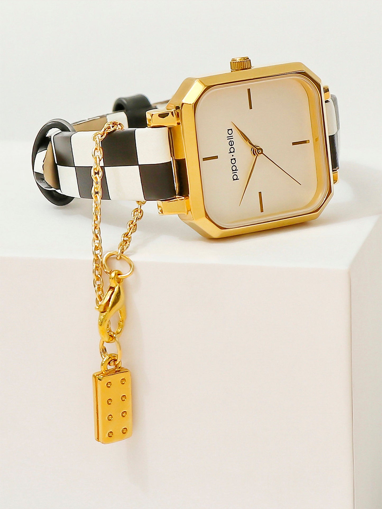 Gold-Plated Bourbon Biscuit Watch Charm