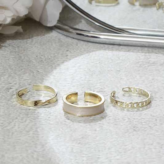 Set of 3 Dainty Rings