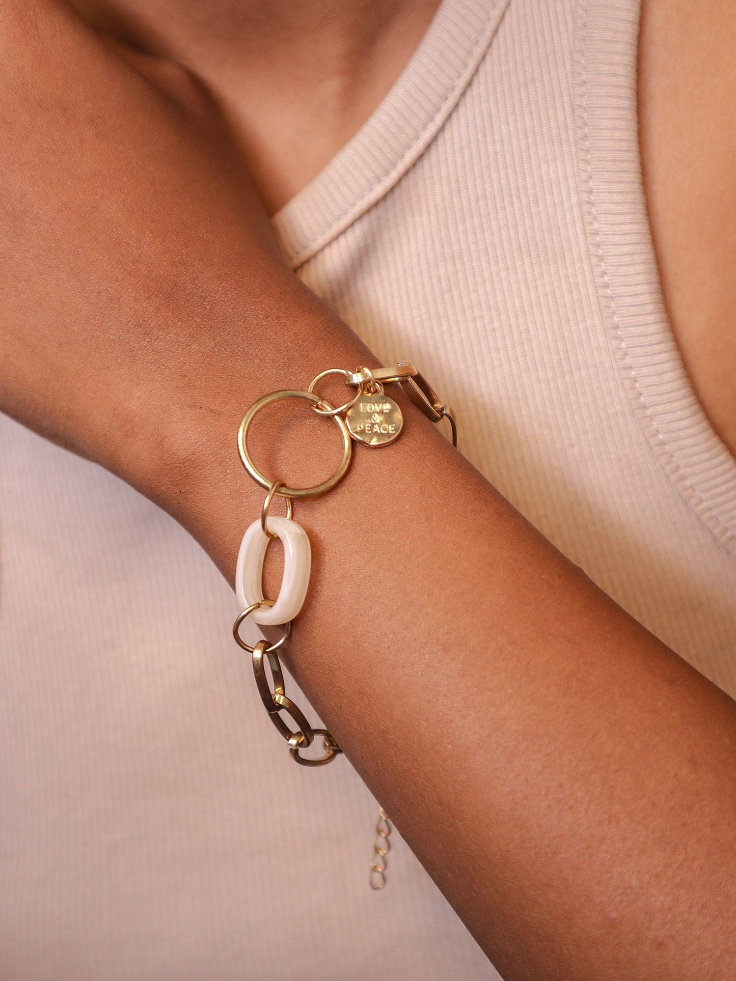 Contemporary Design Gold Plated Bracelet