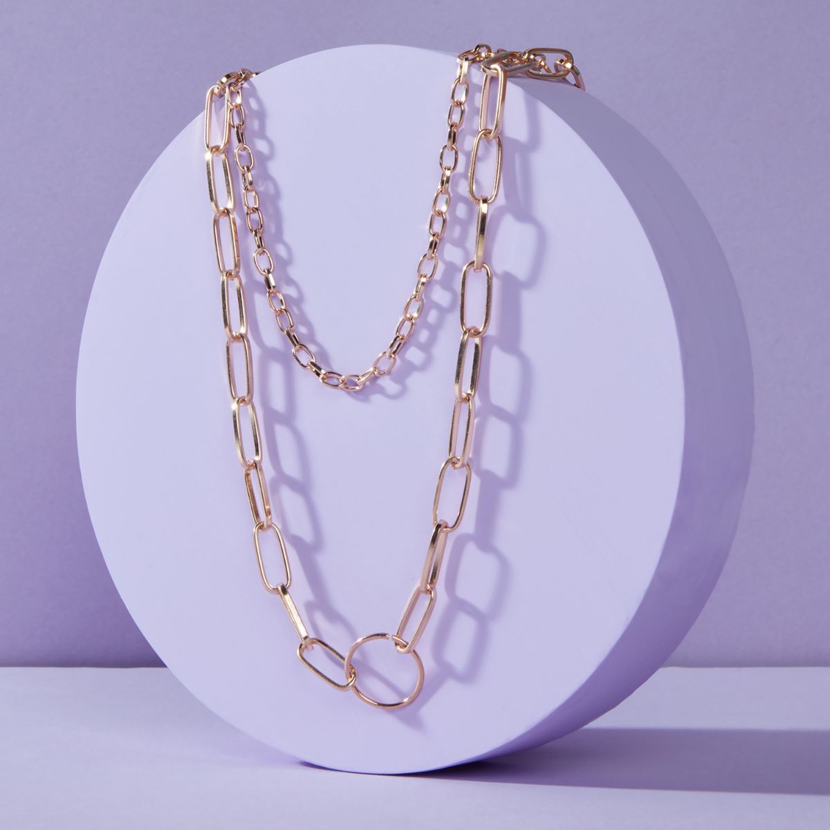 Pipa Bella by Nykaa Fashion Statement Gold Plated Layered Link Chain Necklace