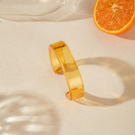 Contemporary Solid Orange Bracelet