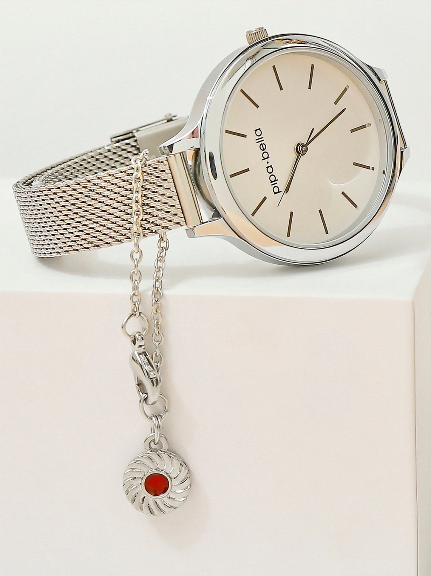 Silver-Plated Jim Jam Biscuit Watch Charm