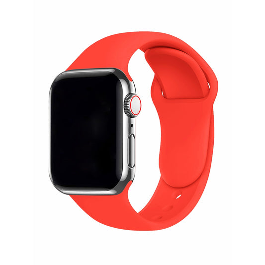 Basic Solid Red Apple Watch Strap