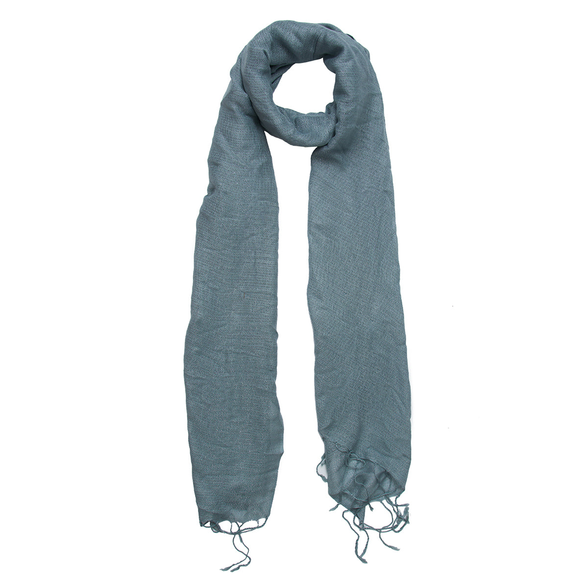 Grey and Silver Woolen Scarf
