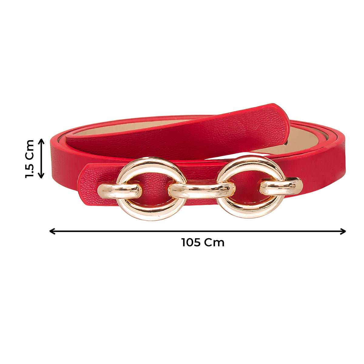 Red Link Buckle Belt