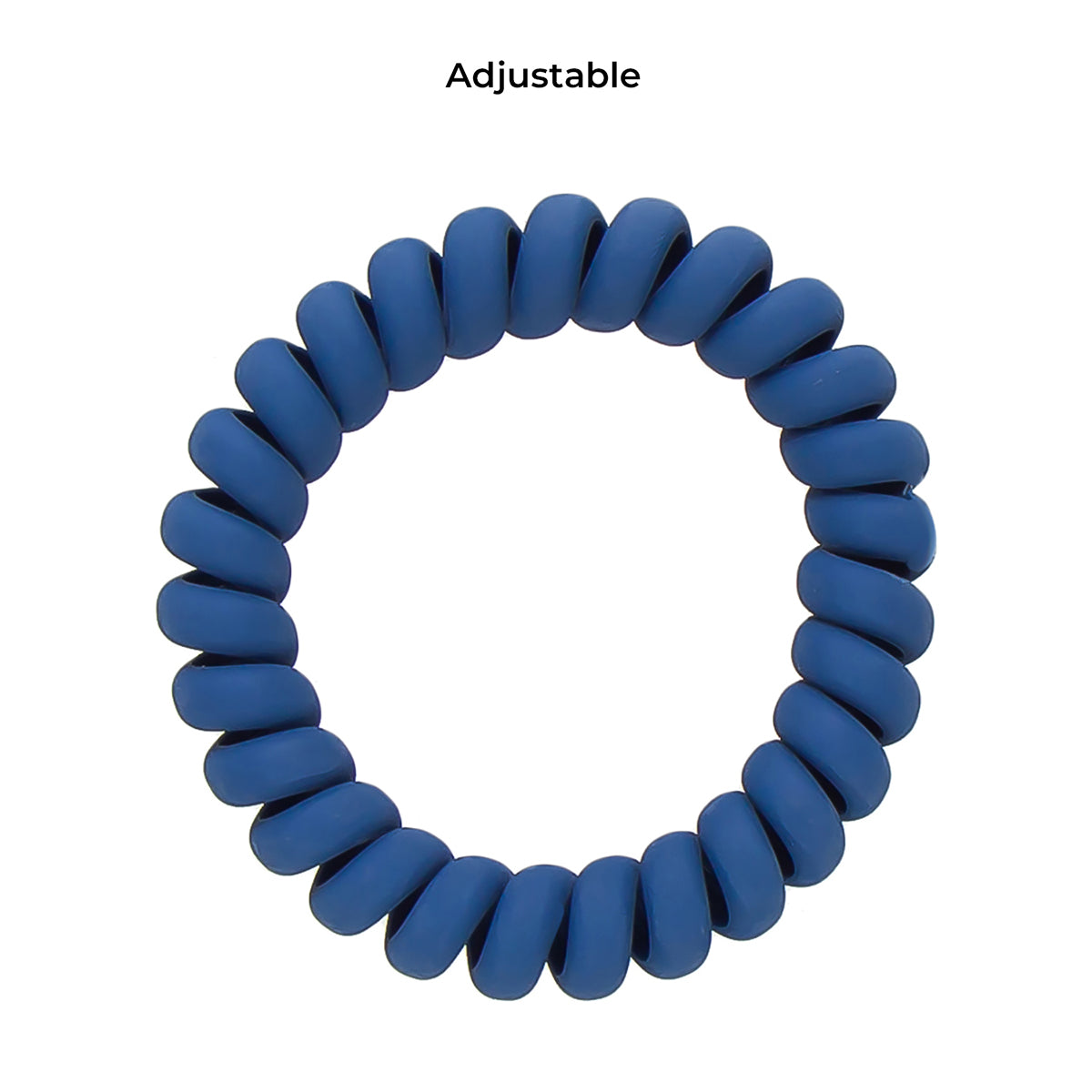 Set Of 3 Royal Blue Wired Hair Tie