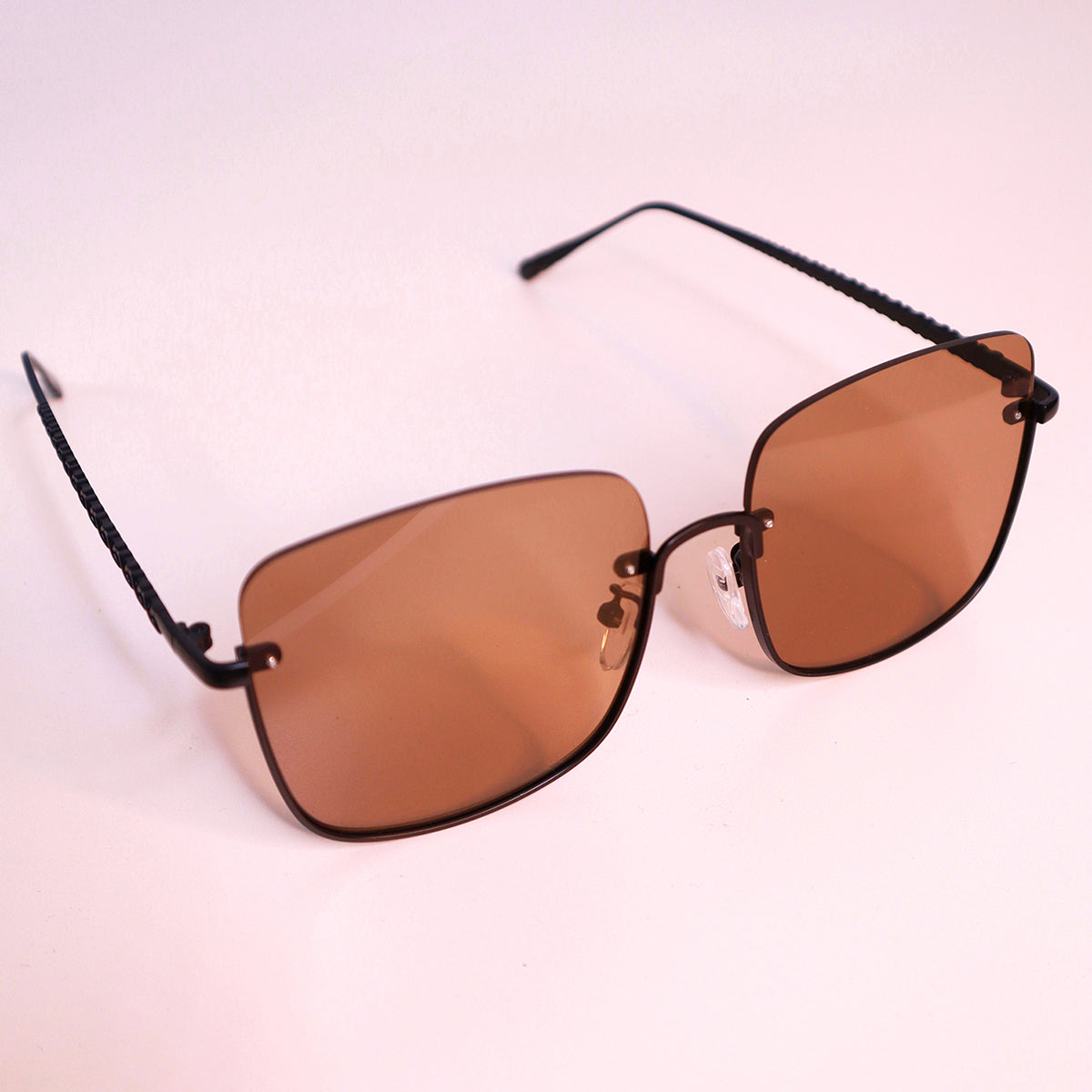 Stylish Black Half Rim Sunglasses