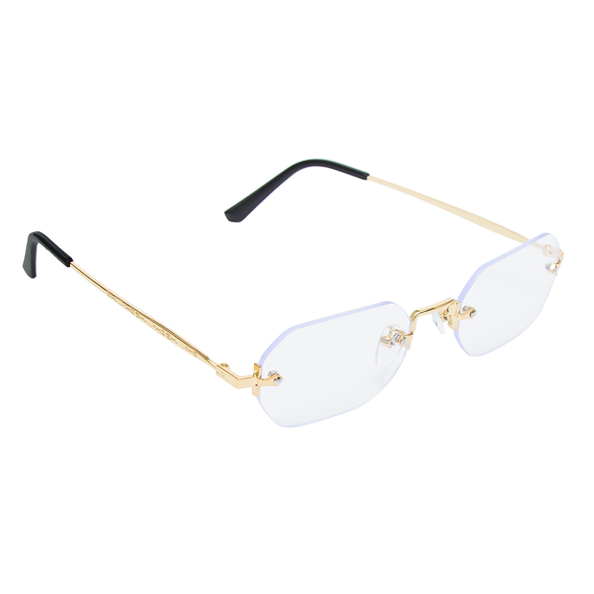 Trendy Rimless Transparent Sunglasses