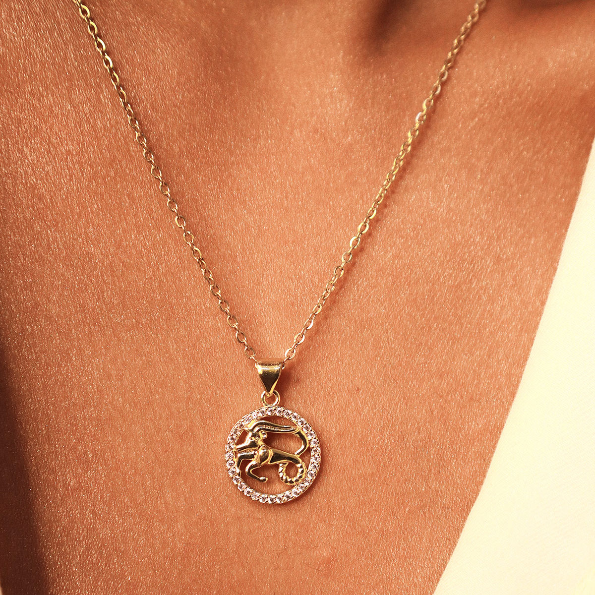 Aries Zodiac Pendant Necklace