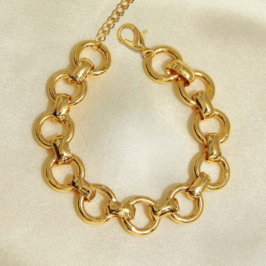 Gold-Plated Link Bracelet