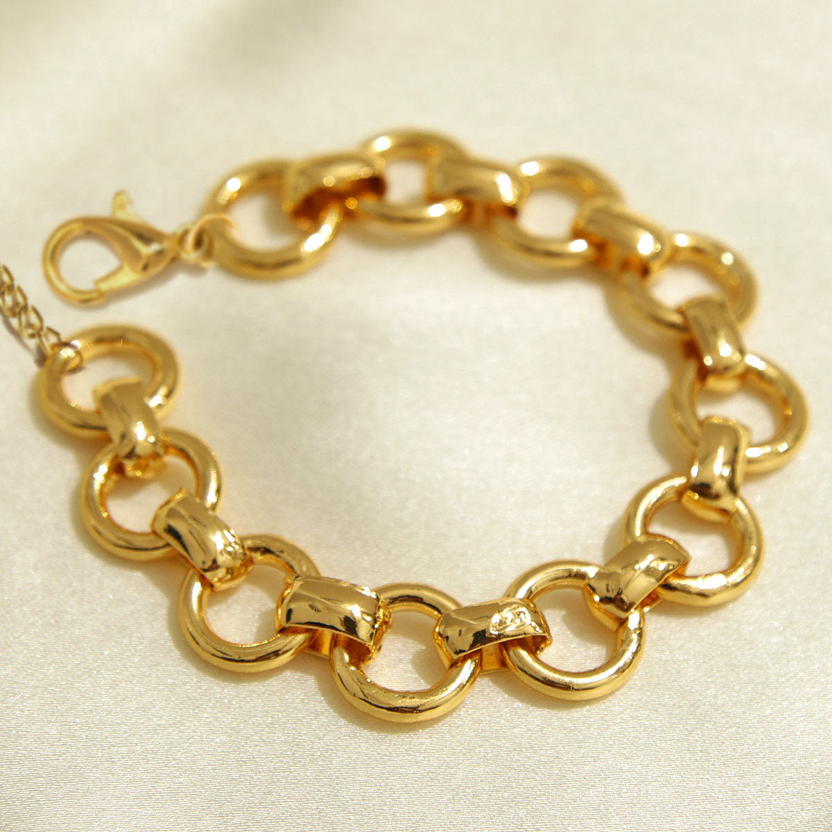 Gold-Plated Link Bracelet