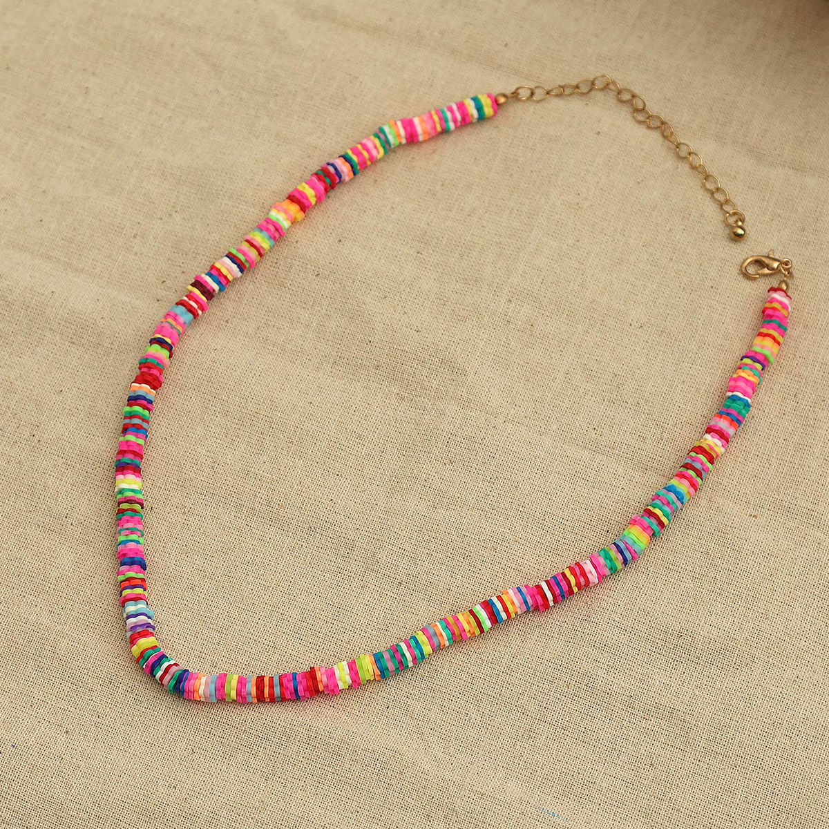 Rainbow Shell Beaded Necklace | Joy Susan