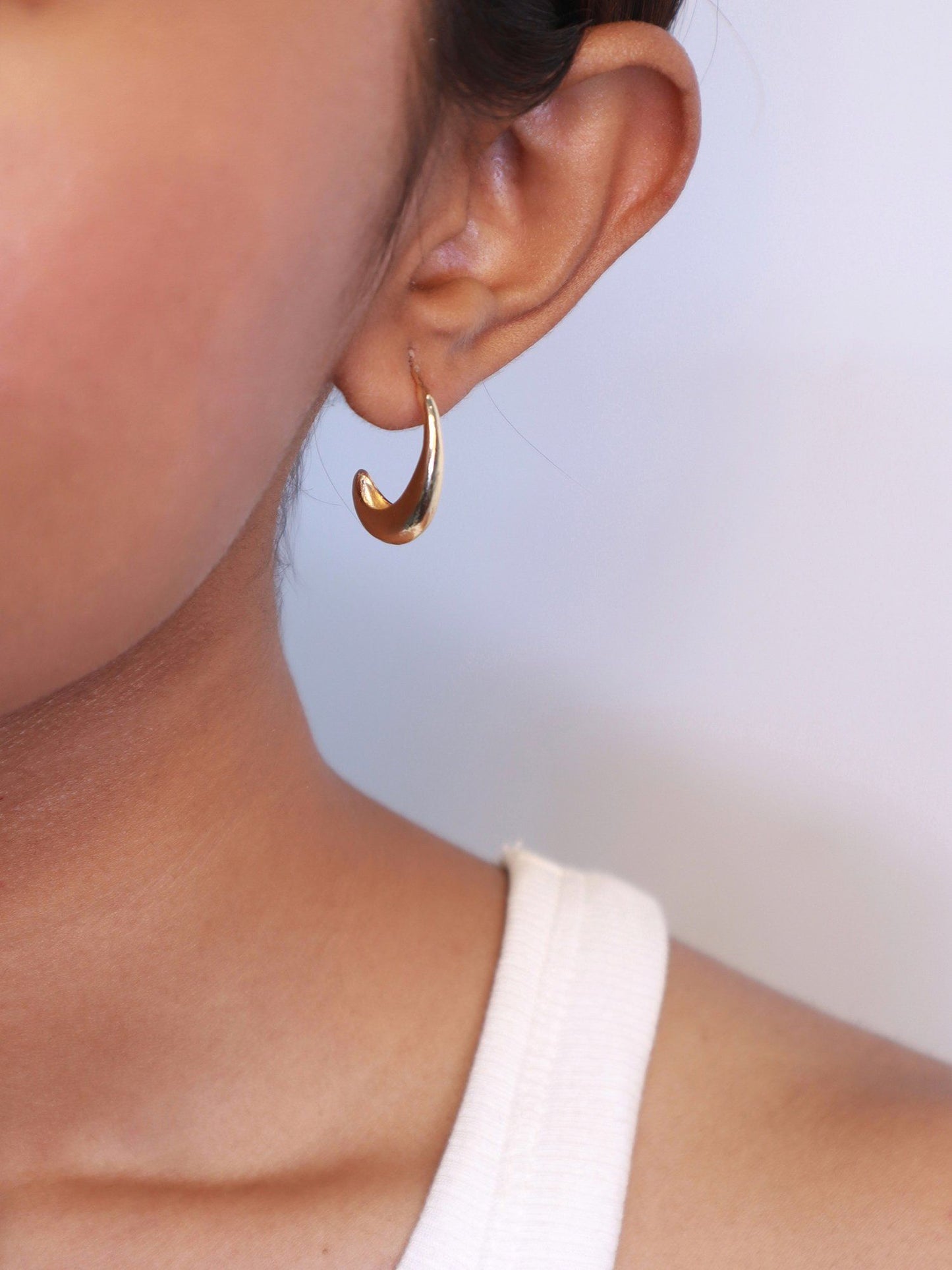 Classic Small Sized Silver Hoop Earrings