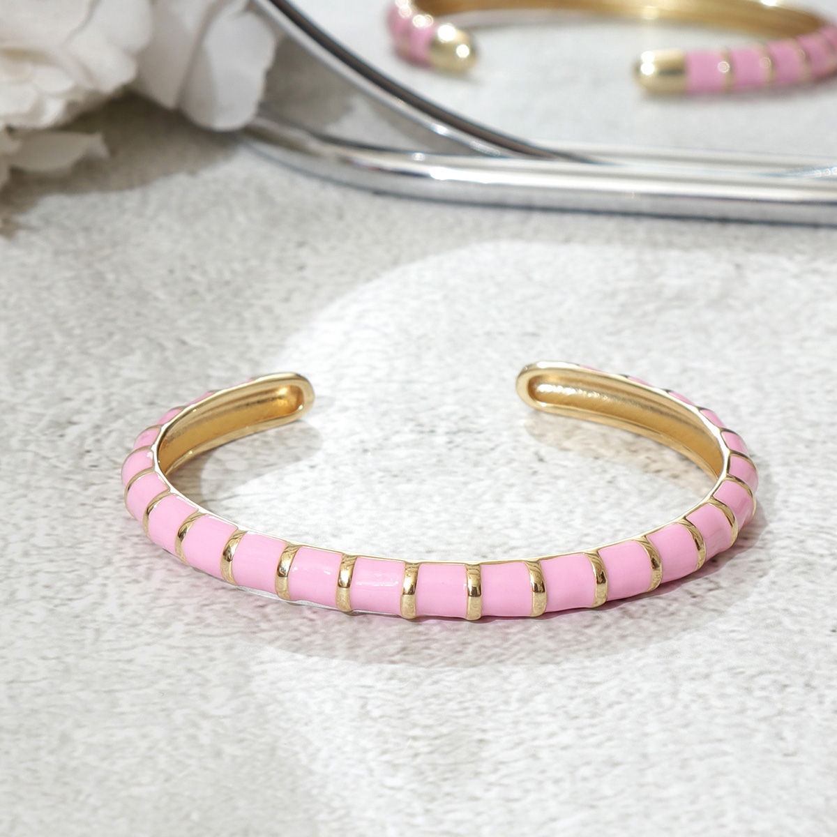 Elegant Stylish Blush Pink Bracelet